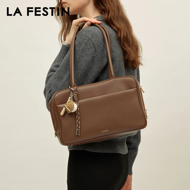 LA FESTIN New Tote Bag for Women Fashion Shoulder Crossbody Bag Large Capacity Bag Luxury Brand Bag Leather Bag Handbag