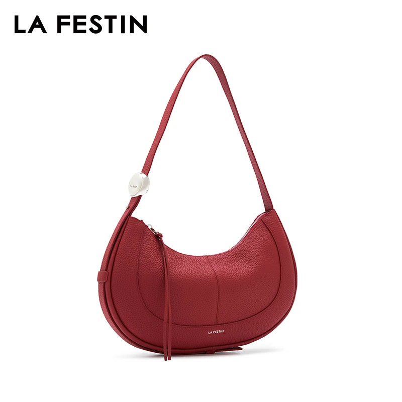 LA FESTIN Original Shoulder Bags Women's bag 2024 Crescent Bag Tote Bag Large Capacity Leather Bag ﻿Luxury Bag Crossbody Bag