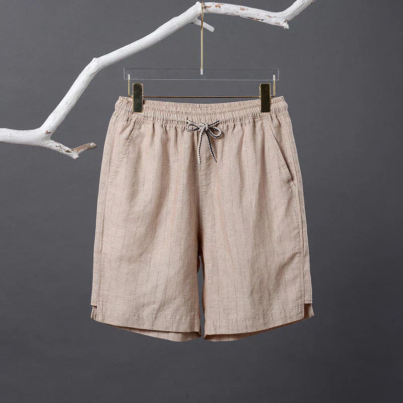 Bermuda de Linho Listrada