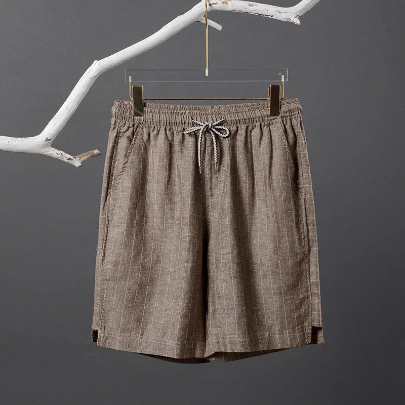 Bermuda de Linho Listrada