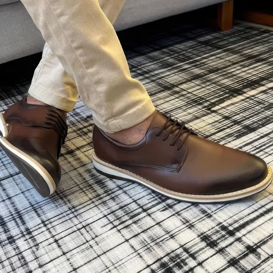 Sapato Casual Style Derby Premium - Imagem 5
