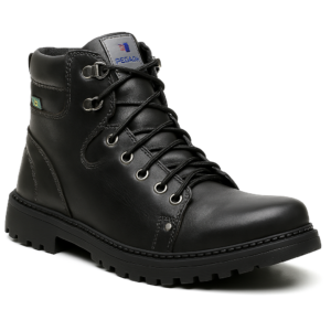 Bota Coturno em Couro Velluto Premium