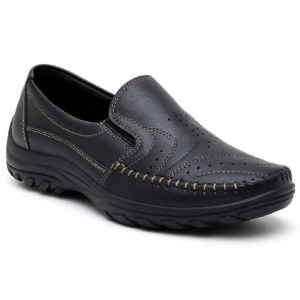 Mocassim em Couro Comfort Plus